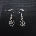 Ships wheel earrings