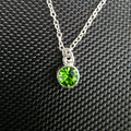 Green gem necklace
