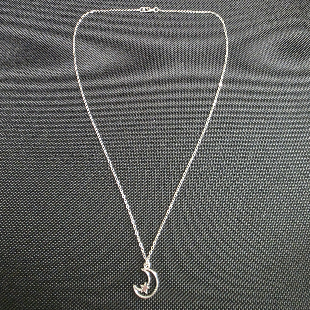 Moon and star necklace