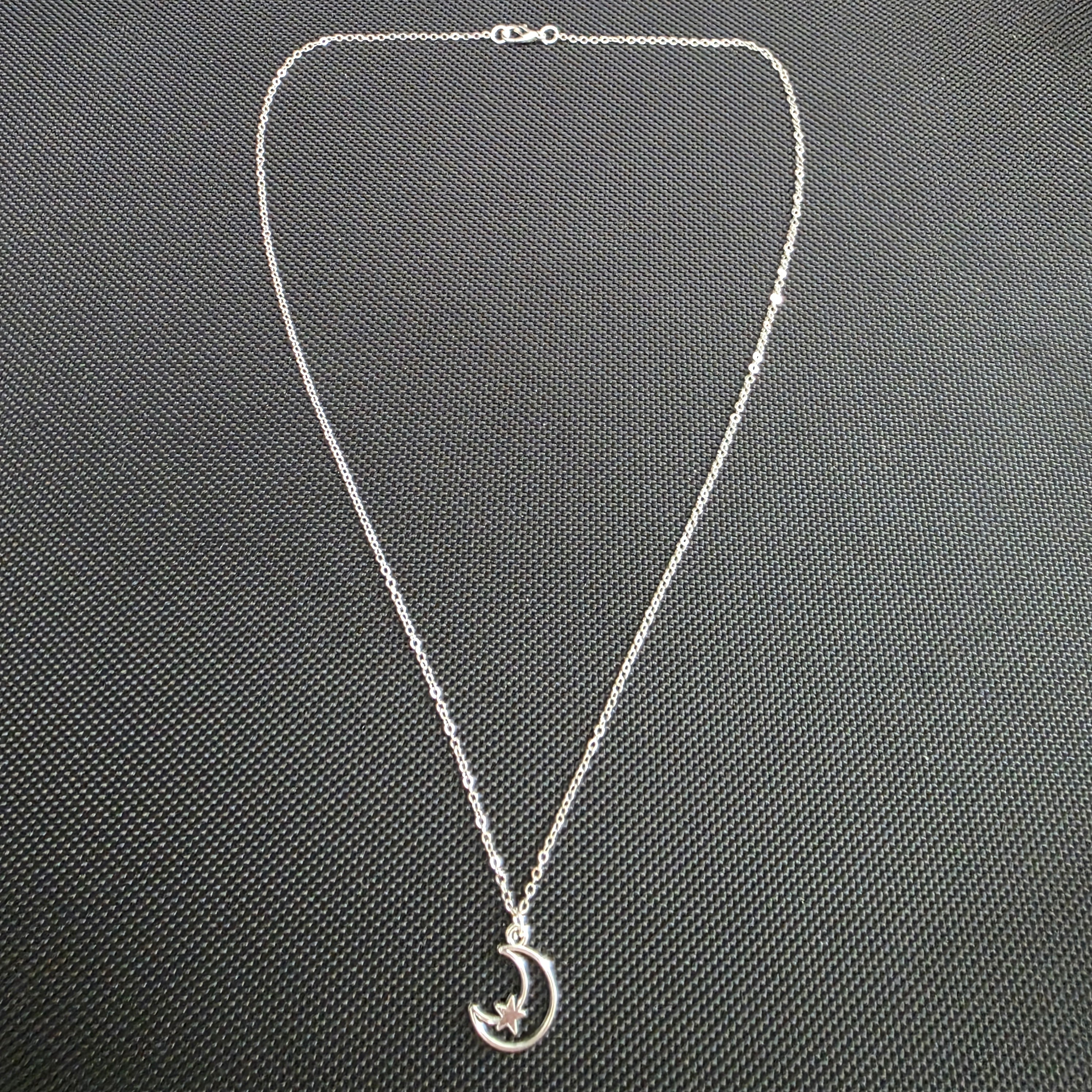 Moon and star necklace
