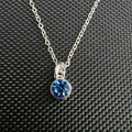 Blue gem necklace
