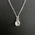 Clear gem necklace