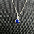 Dark blue gem necklace