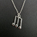 Musical note necklace
