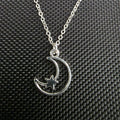 Moon and star necklace
