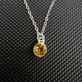 Yellow gem necklace