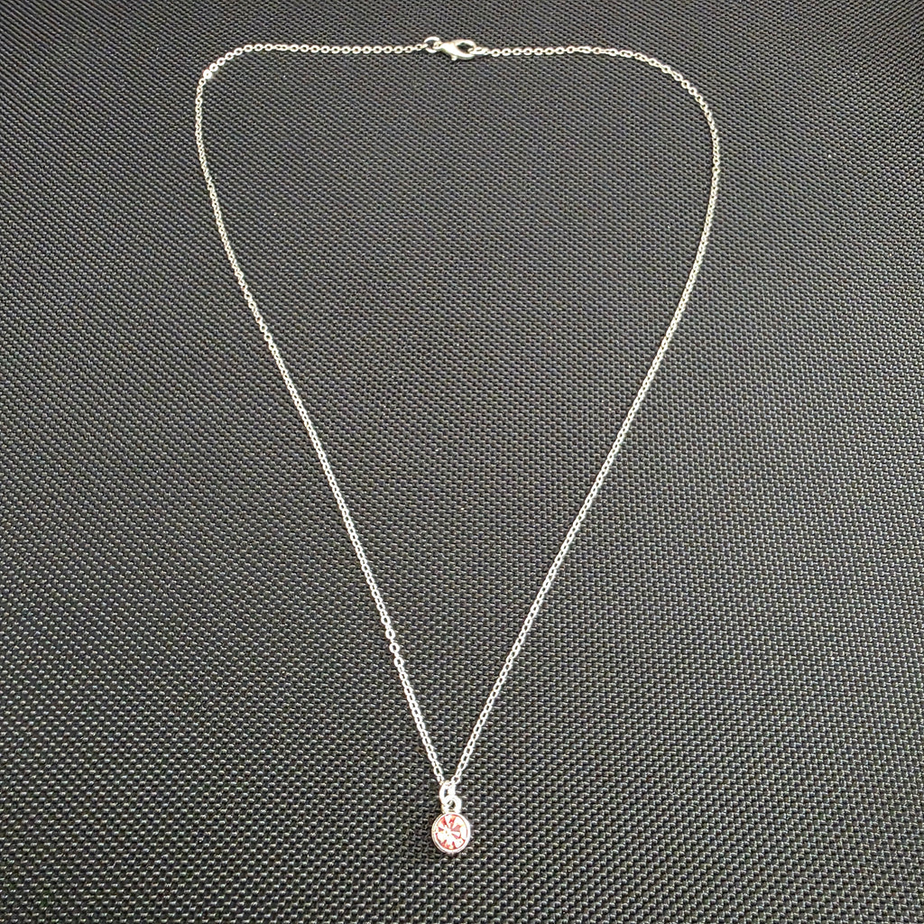 Pink gem necklace
