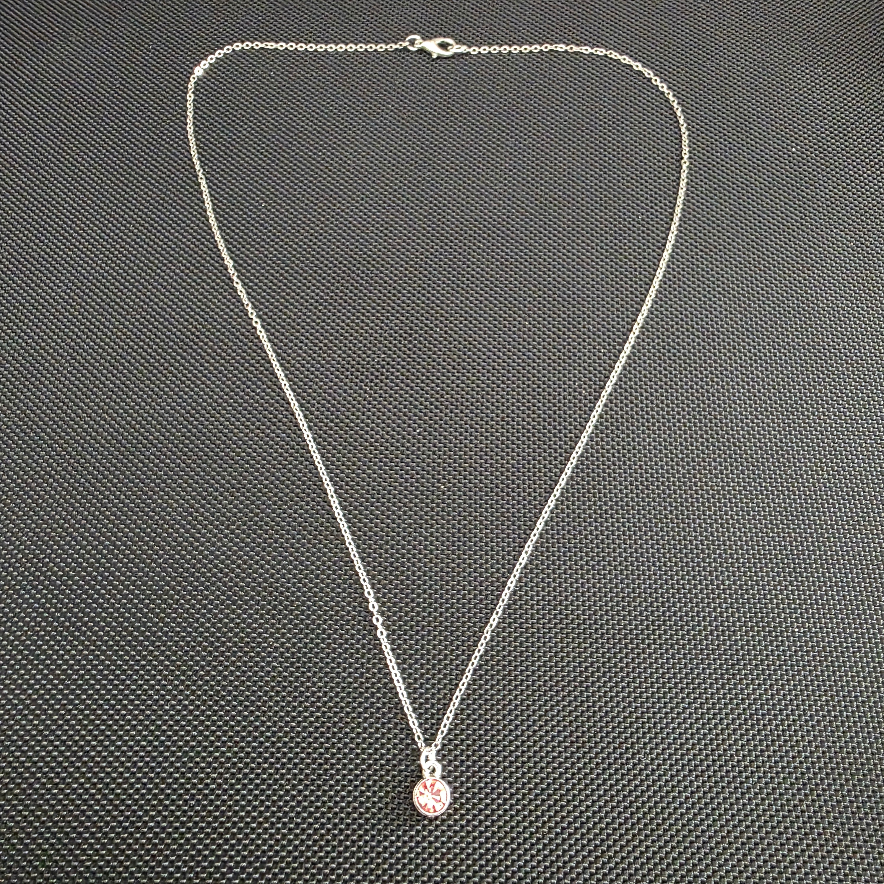 Pink gem necklace