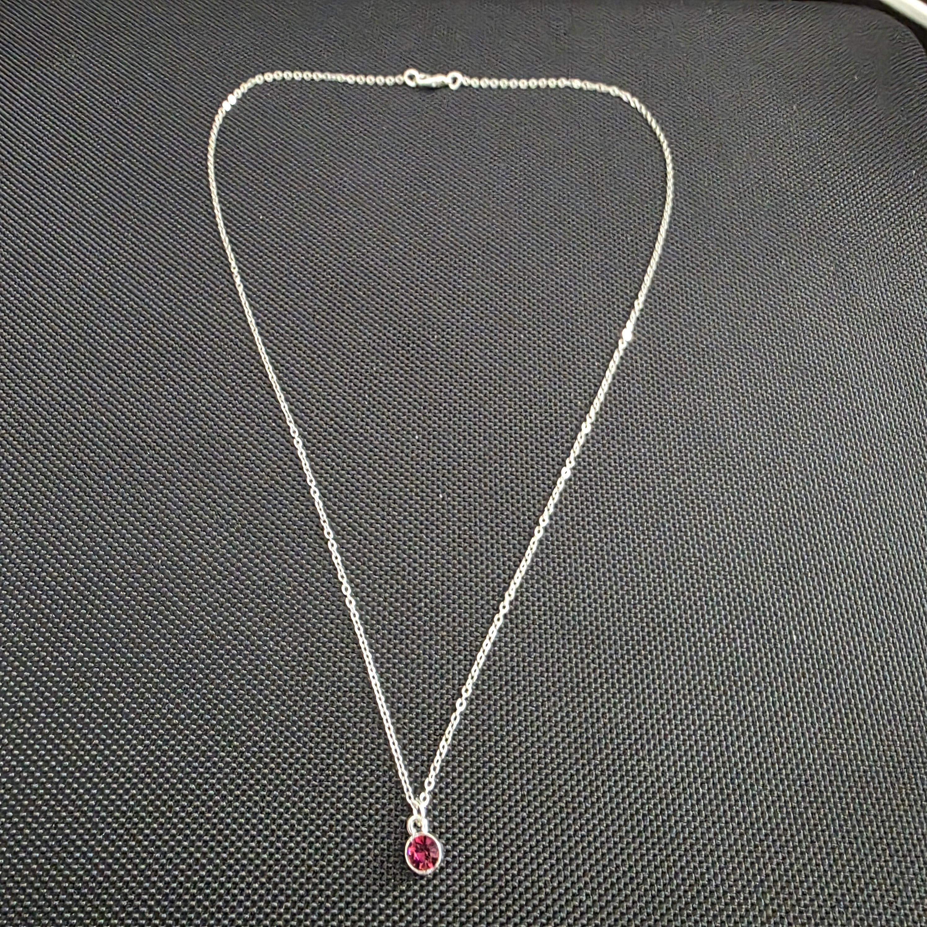 Purple gem necklace