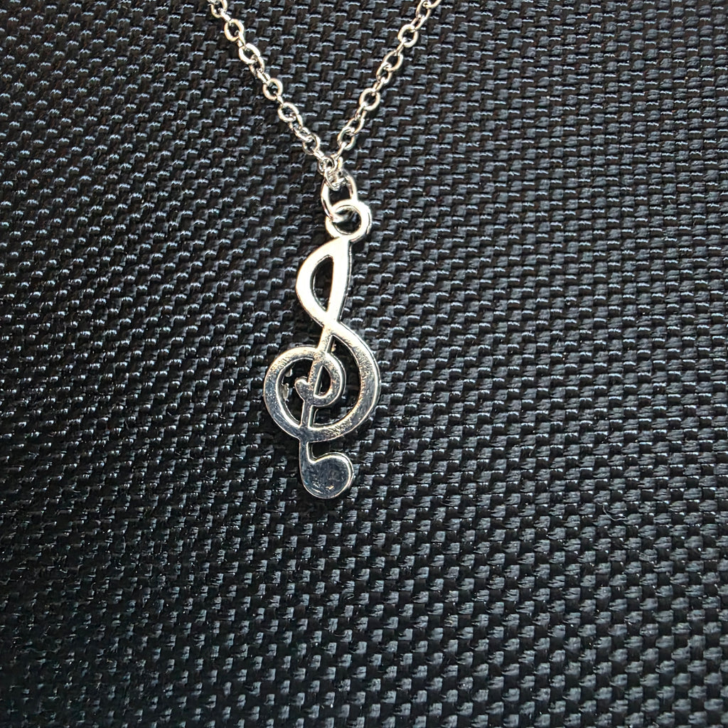 Musical note necklace