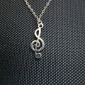 Musical note necklace