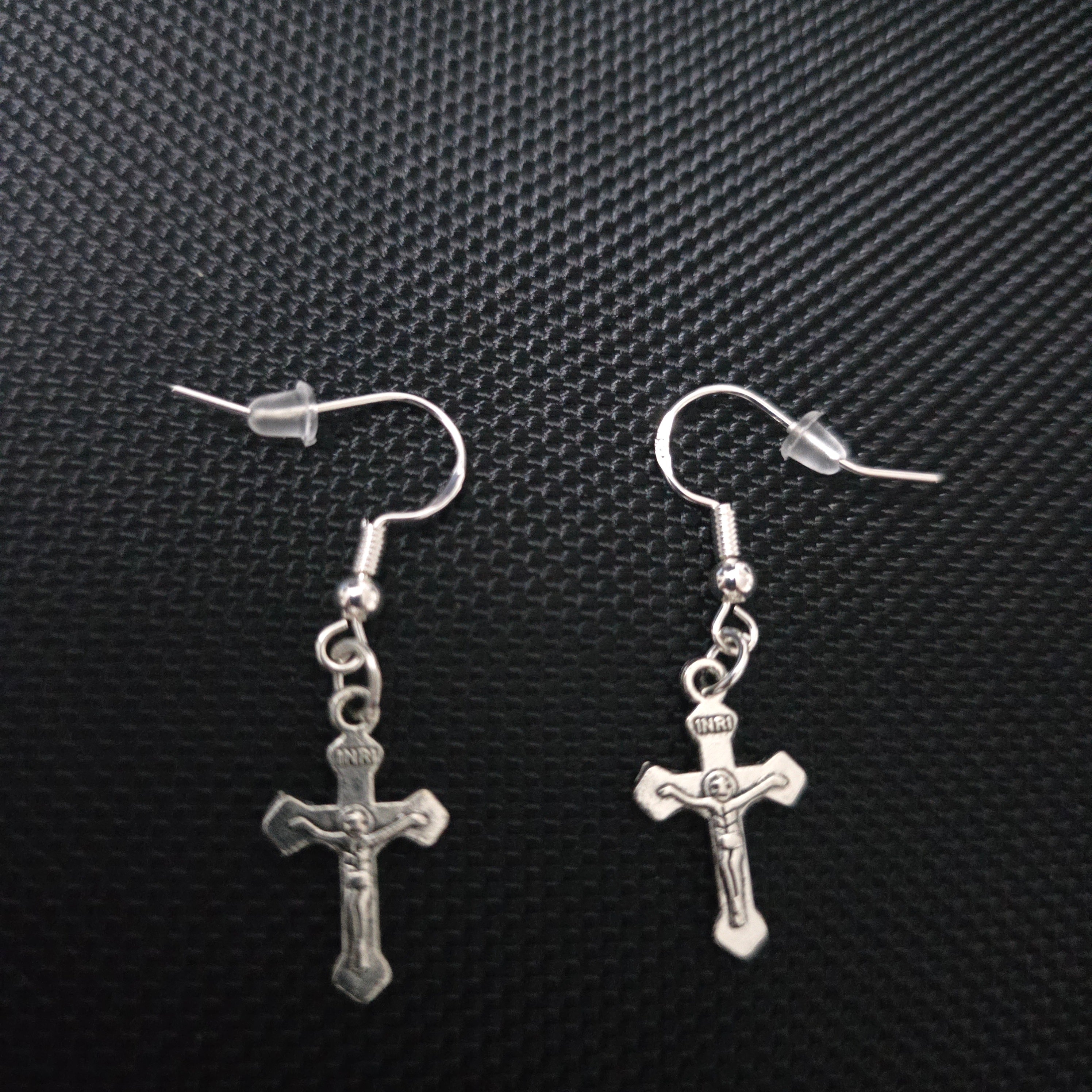 Crucifix earrings
