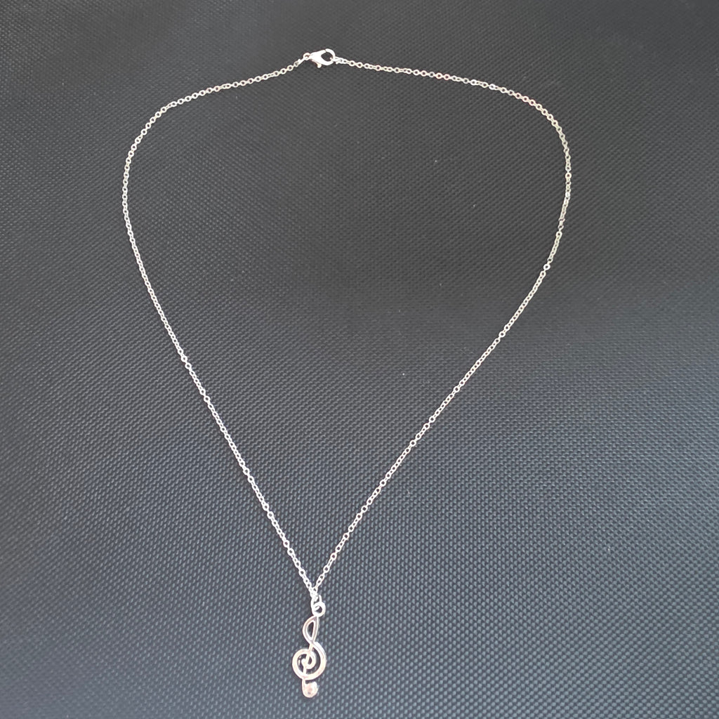 Musical note necklace