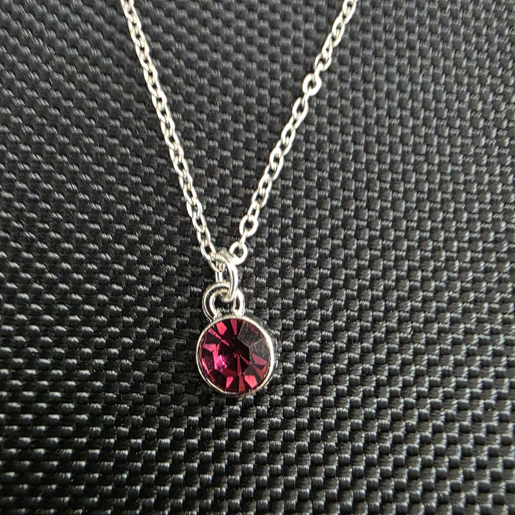 Purple gem necklace