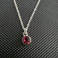 Purple gem necklace