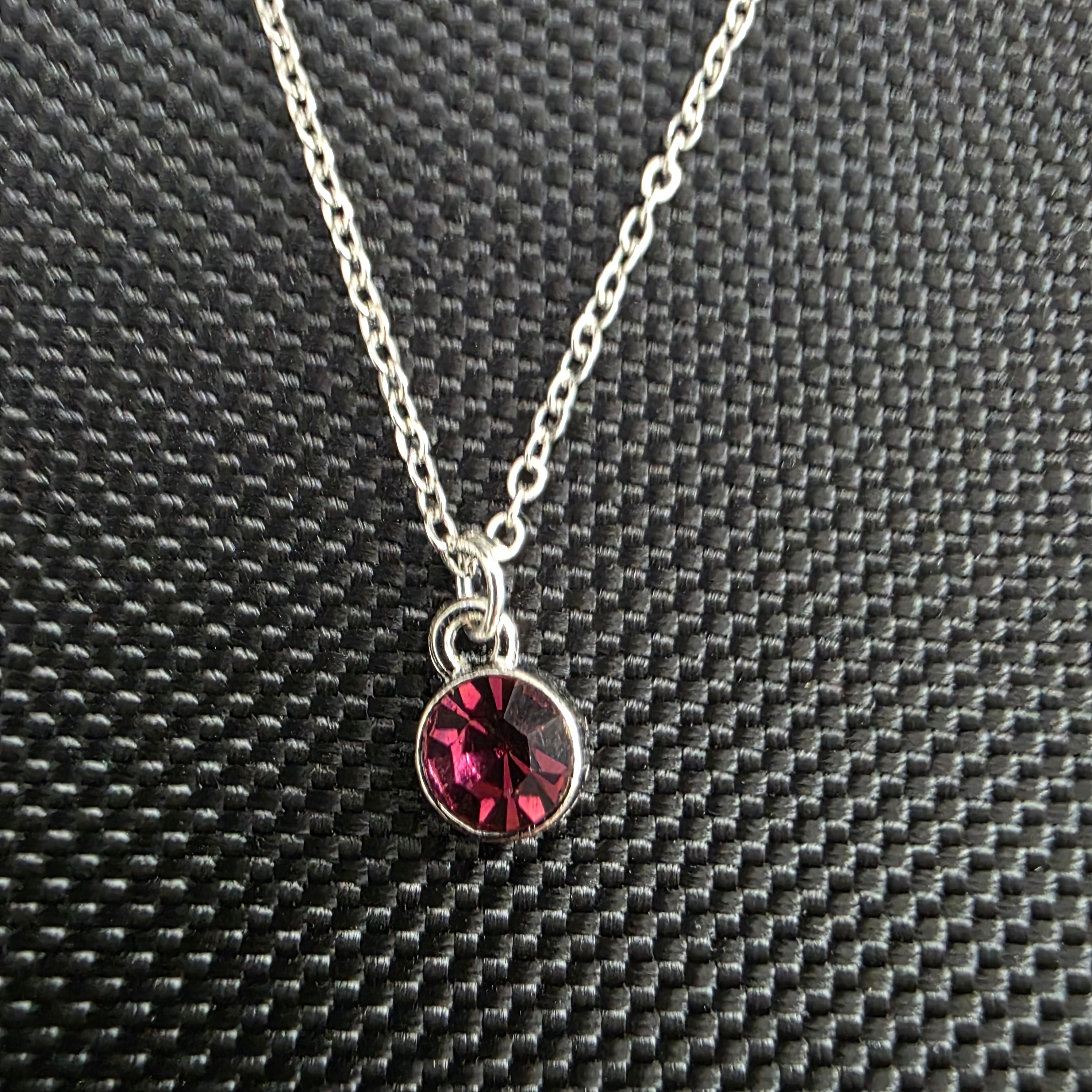 Purple gem necklace